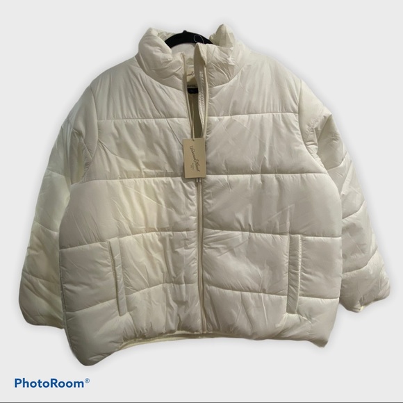 Universal Thread White Puffer Jacket - Picture 1 of 4